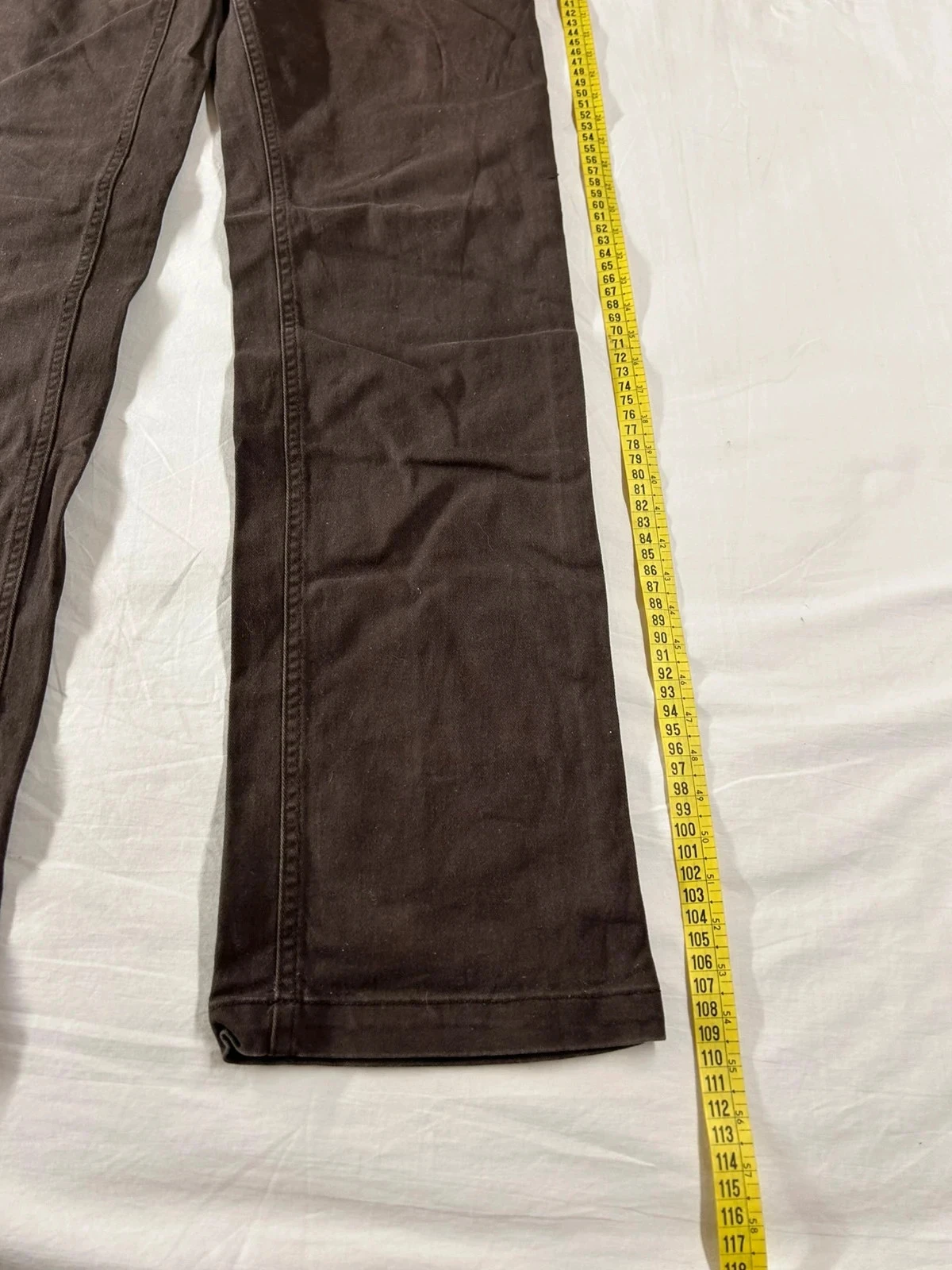 Vintage bruine zwangerschapsjeans – photo 4